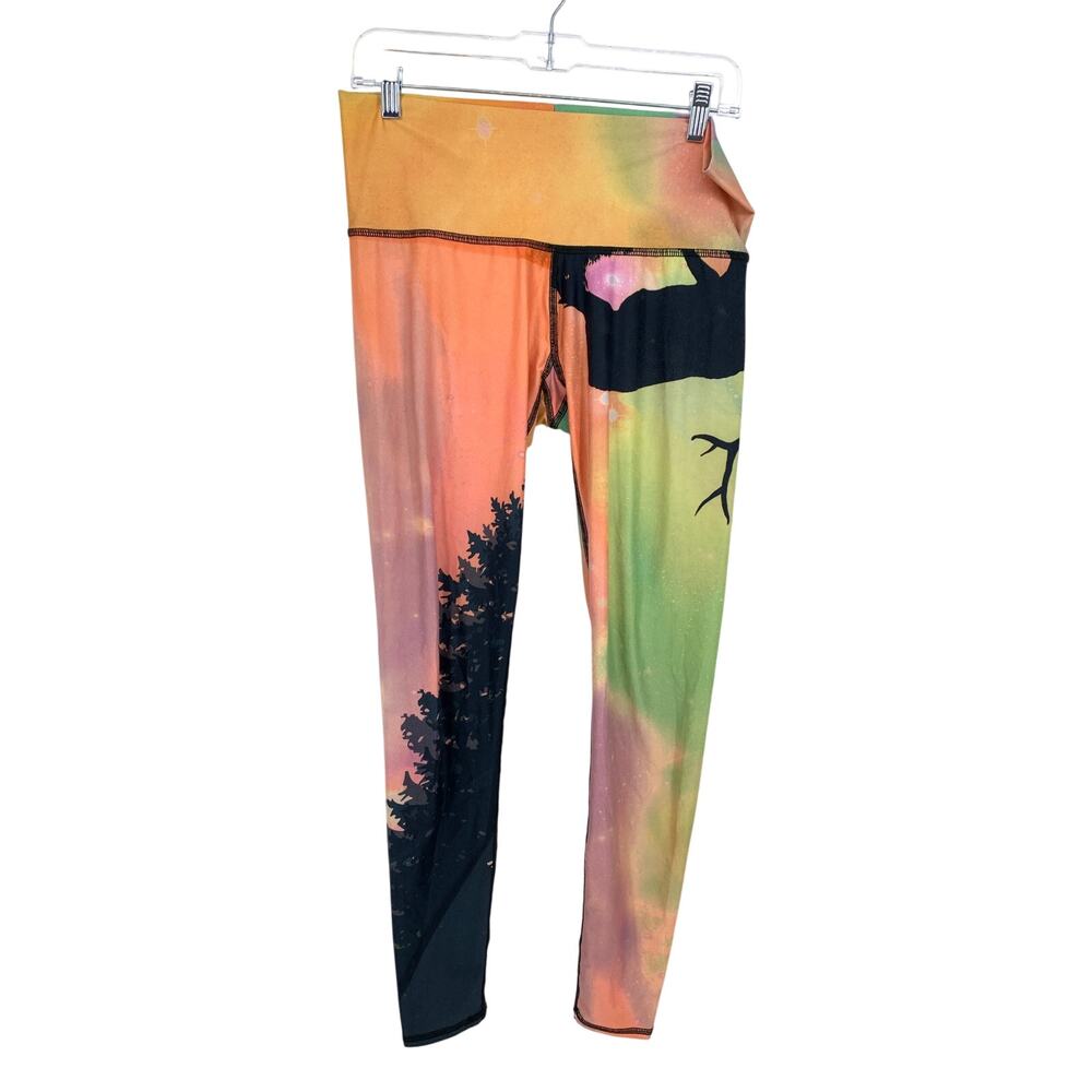 Teeki Hot Pant Women's Size Large Northern Lights Yoga Wear